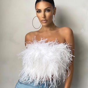 Dream Daze- White Feather Bandeau from Club London